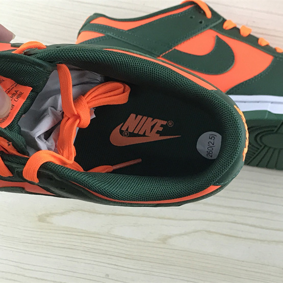 Nike Dunk Low “Miami Hurricanes” Sneaker   DD1391-300 - DesignerGu