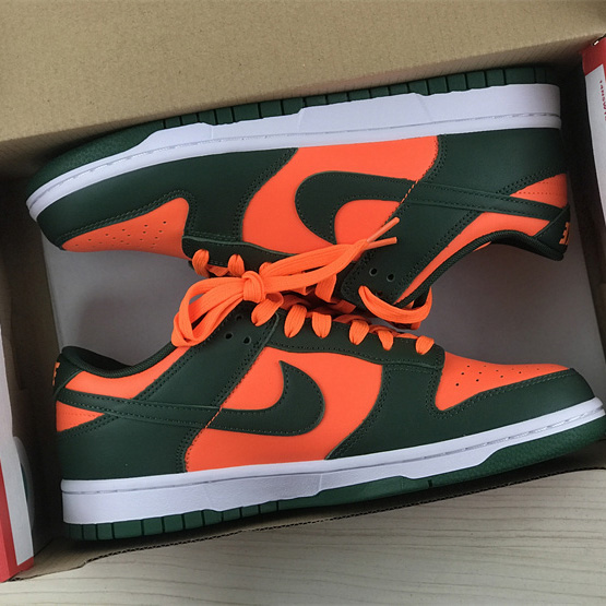 Nike Dunk Low “Miami Hurricanes” Sneaker   DD1391-300 - DesignerGu