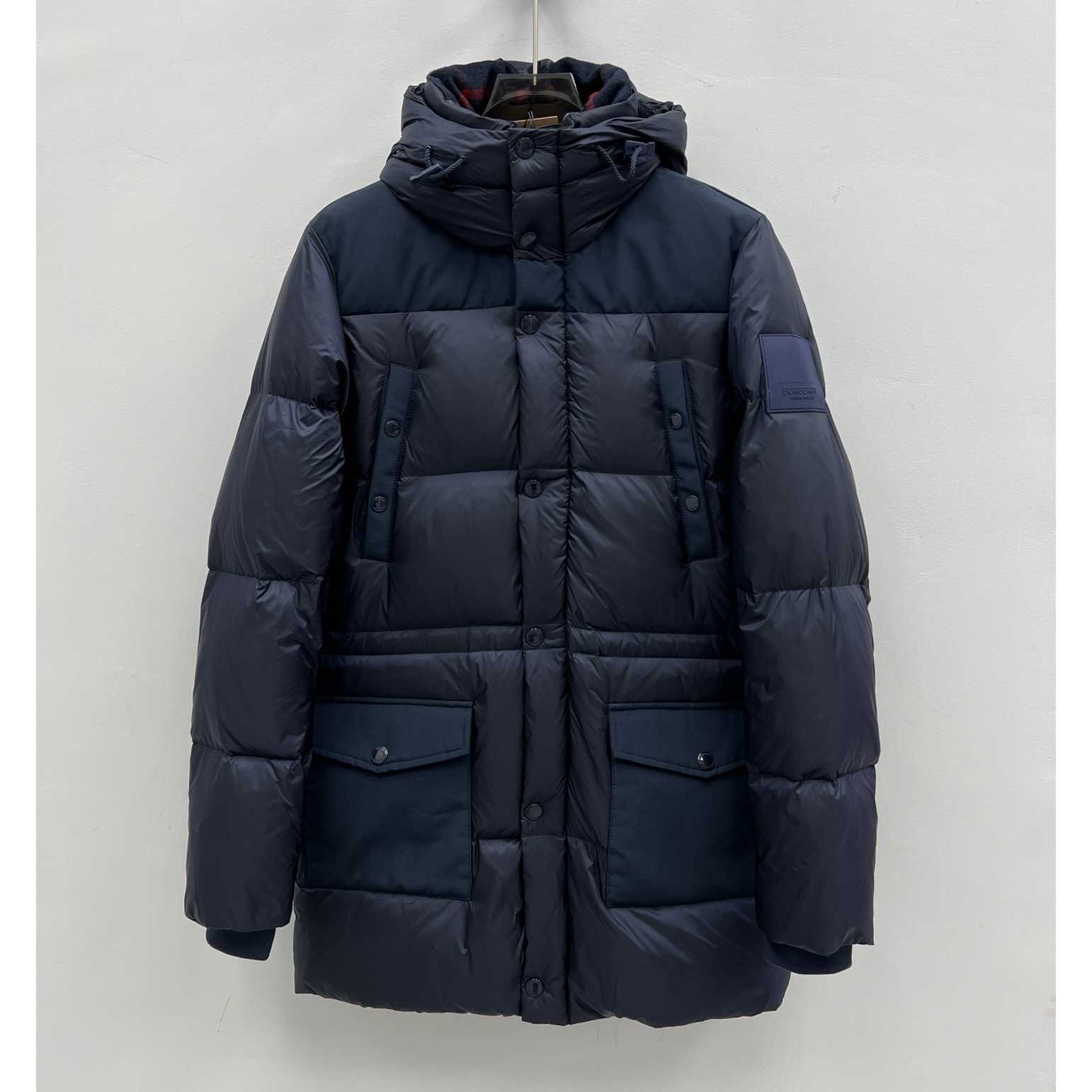 Burberry Logo Appliqué Nylon Puffer Coat - DesignerGu