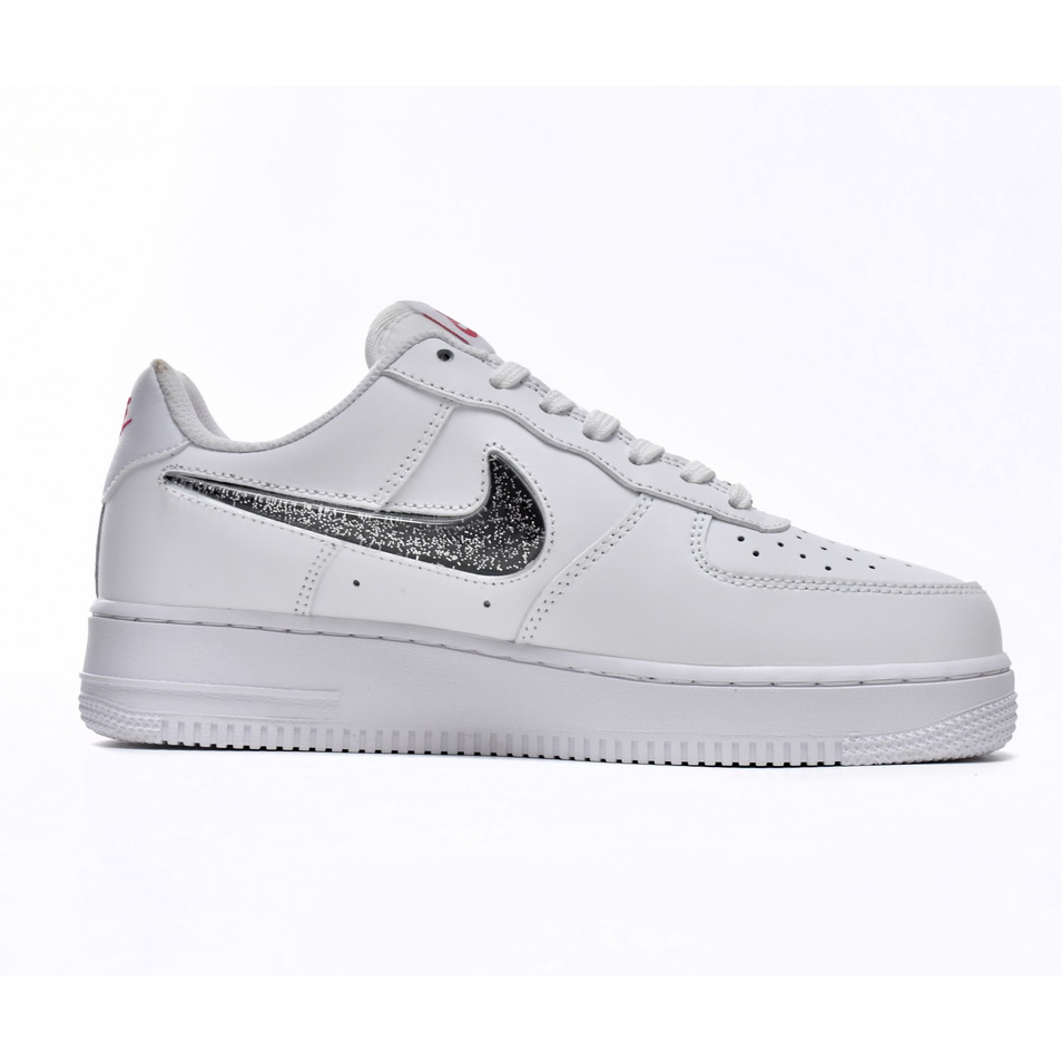 Nike Air Force 1 Low White Metallic Silver Sneaker      DC9651-100 - DesignerGu