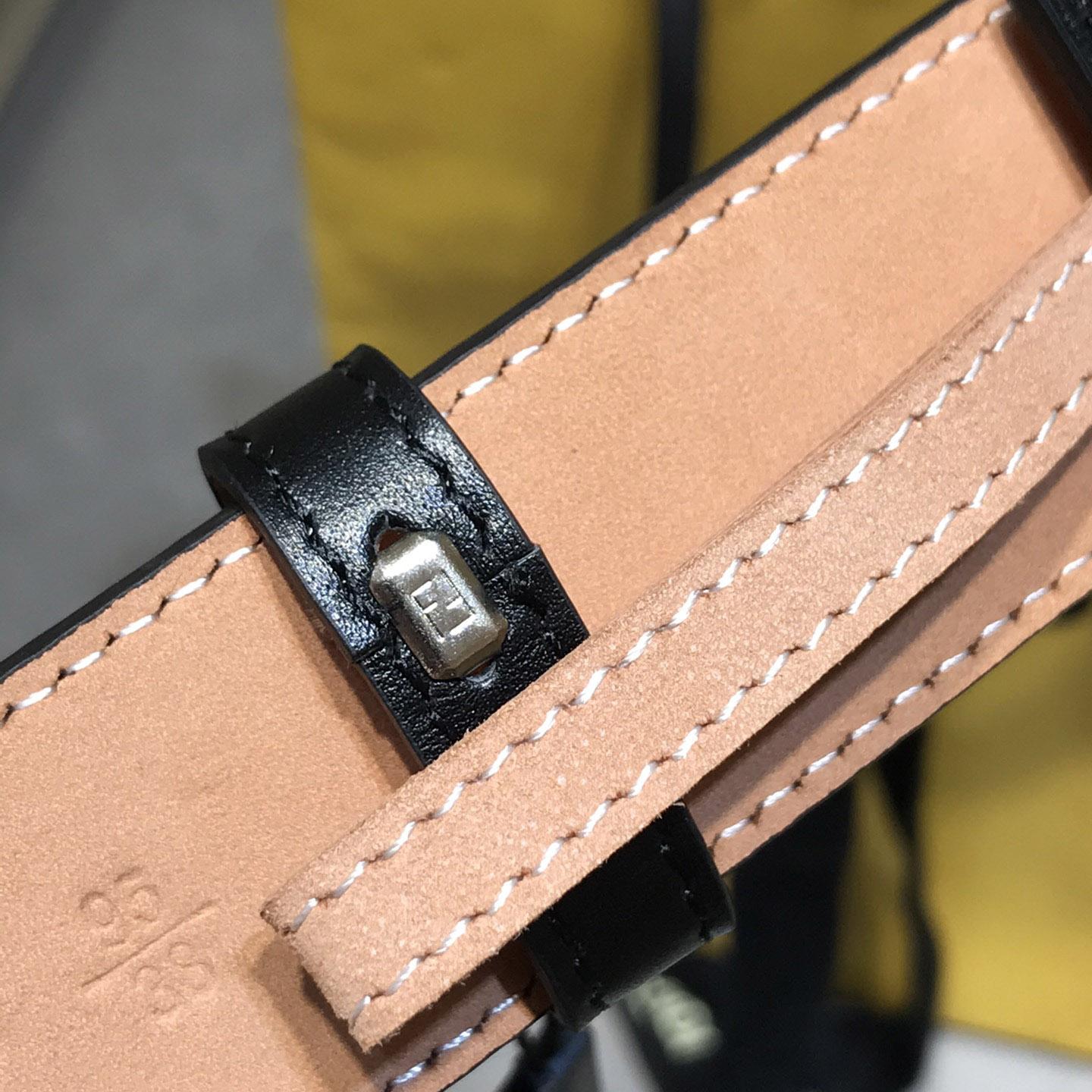 Fendi Black Leather Belt - DesignerGu