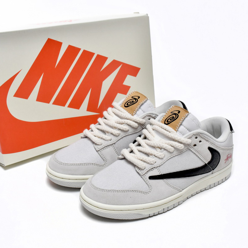 Stussy x Nike SB Dunk Low Sneakers   DD9776-068 - DesignerGu