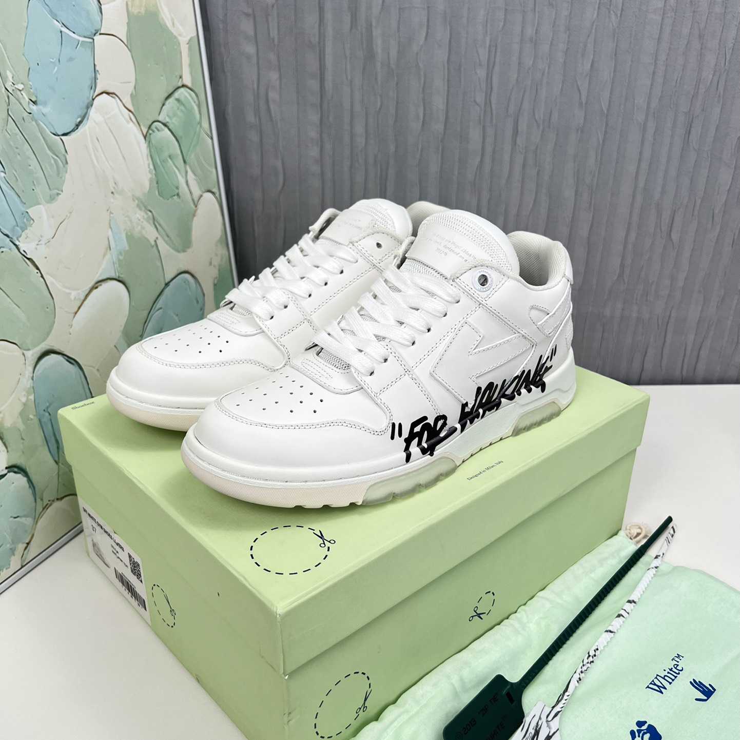 Off White Out Of Office "For Walking" Sneakers  - DesignerGu