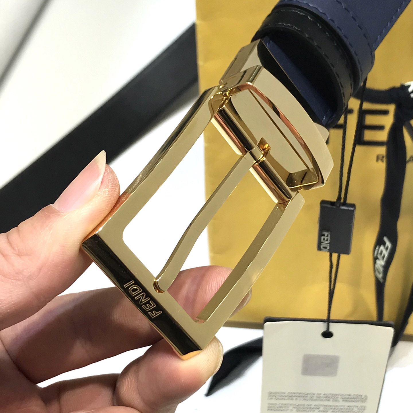 Fendi Leather Belt - DesignerGu