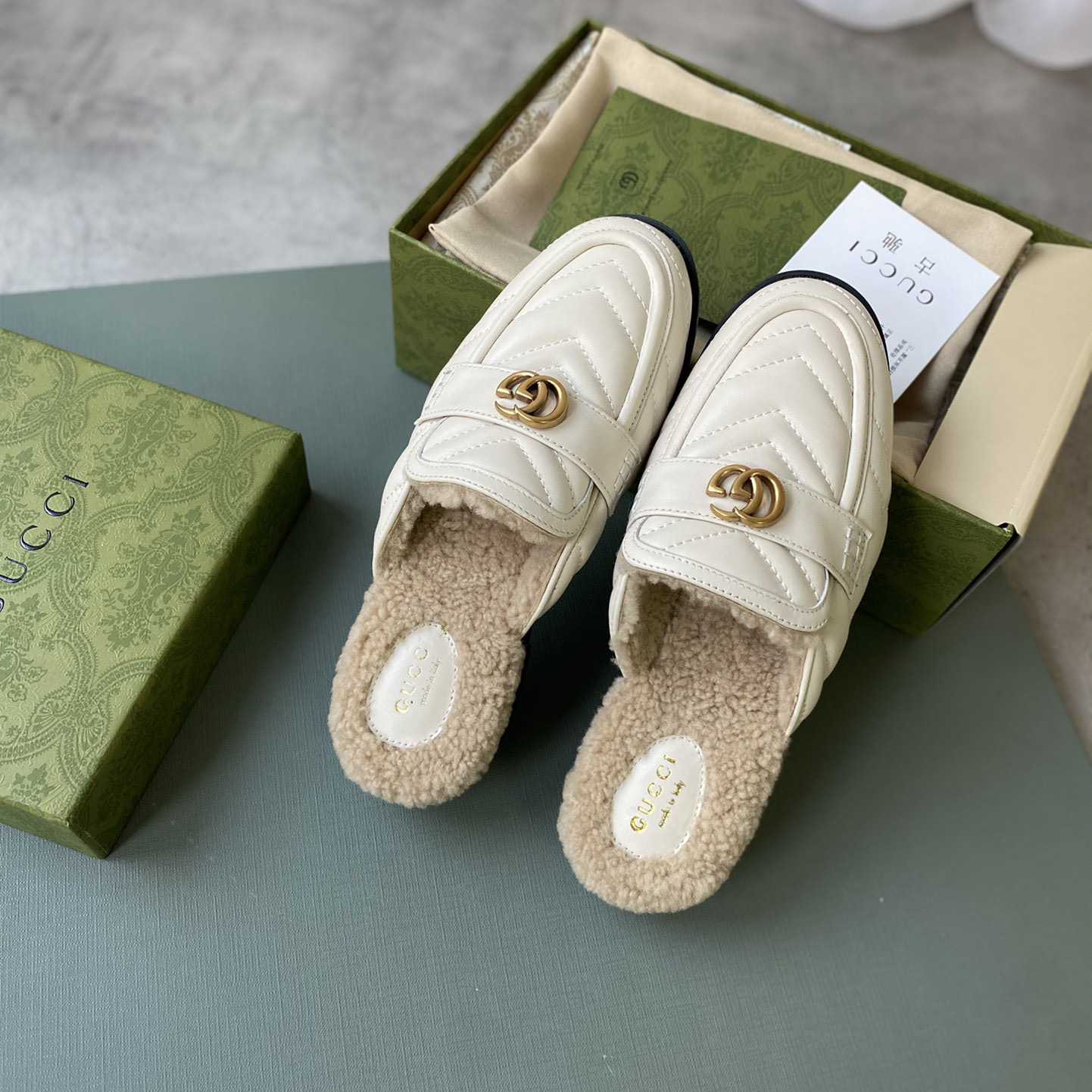 Gucci Women's Double G Slippers - DesignerGu