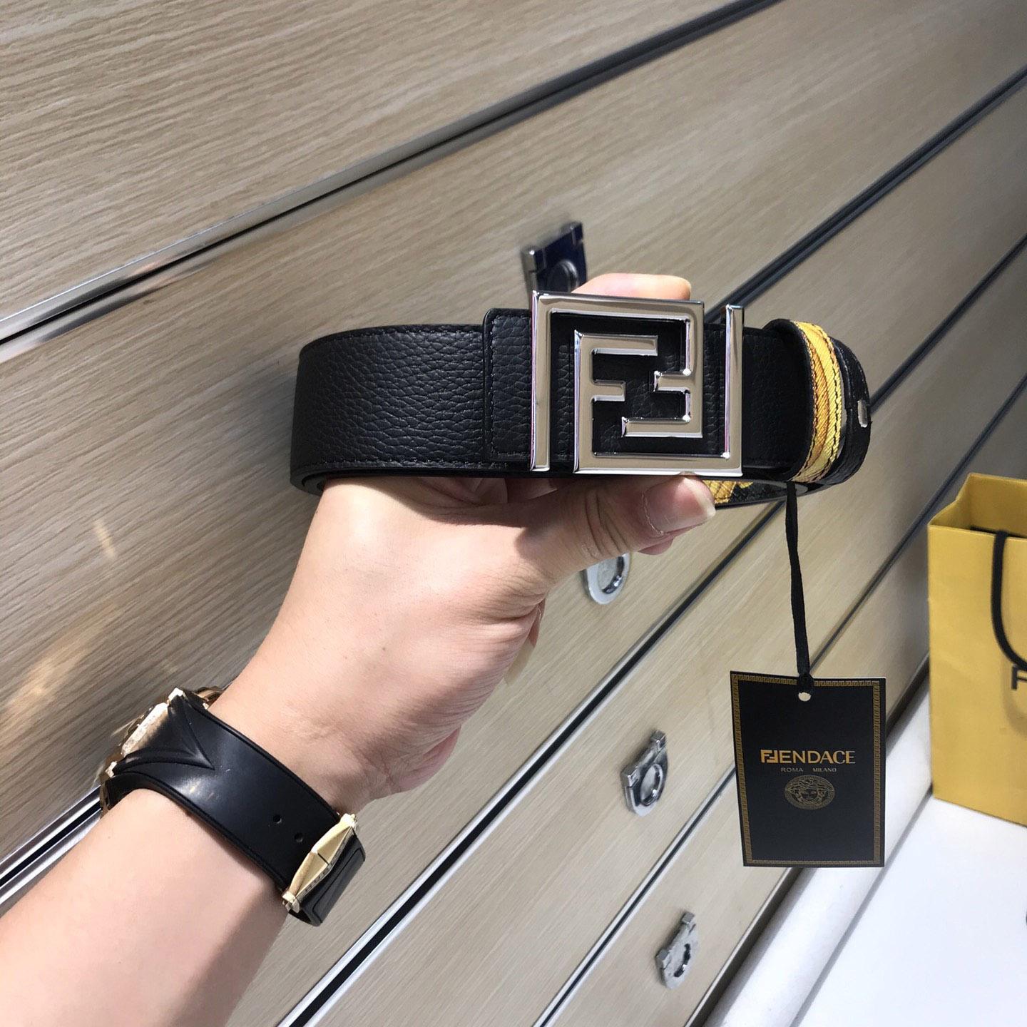 Versace Fendace Reversible Belt - DesignerGu