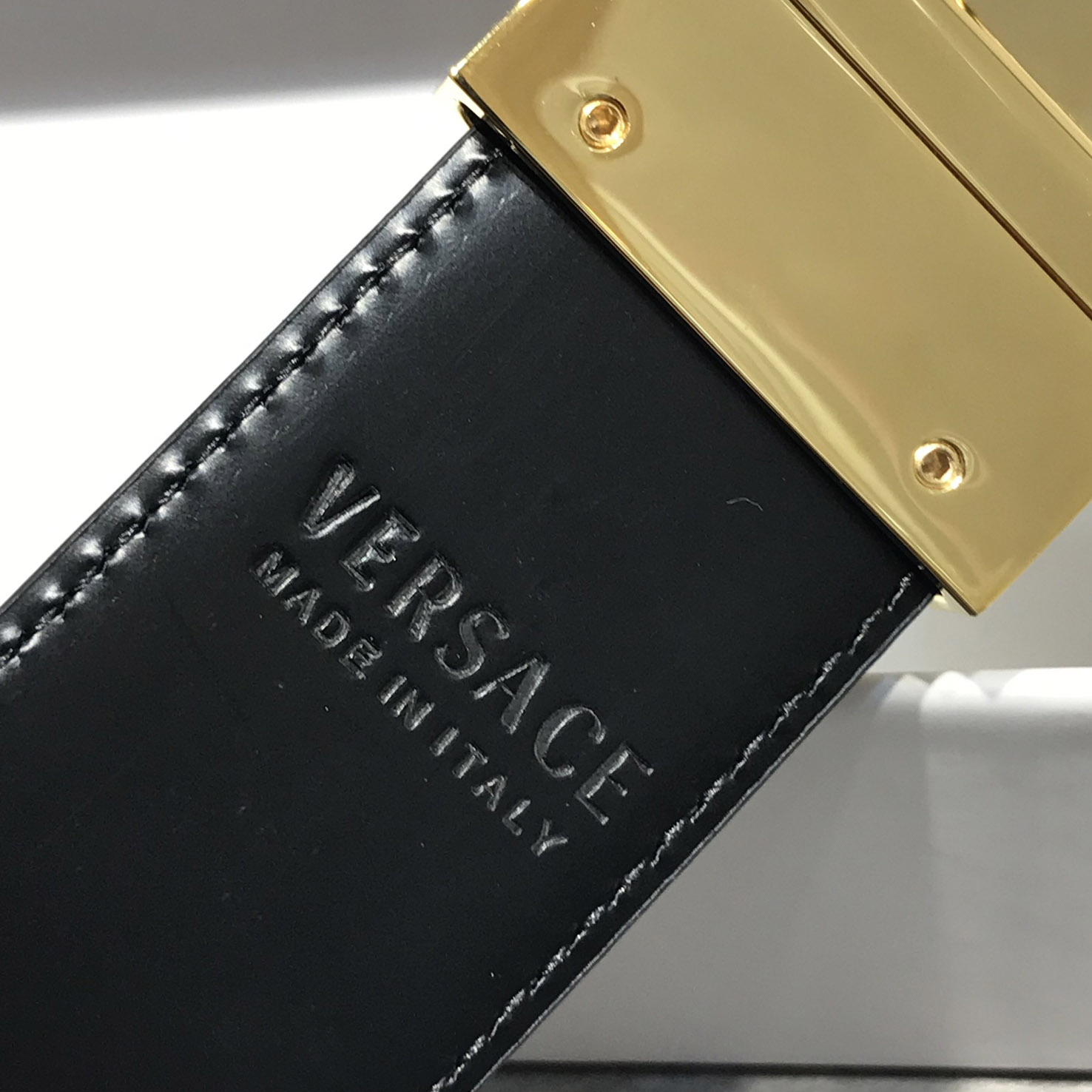 Versace Barocco Reversible Leather Belt  - DesignerGu