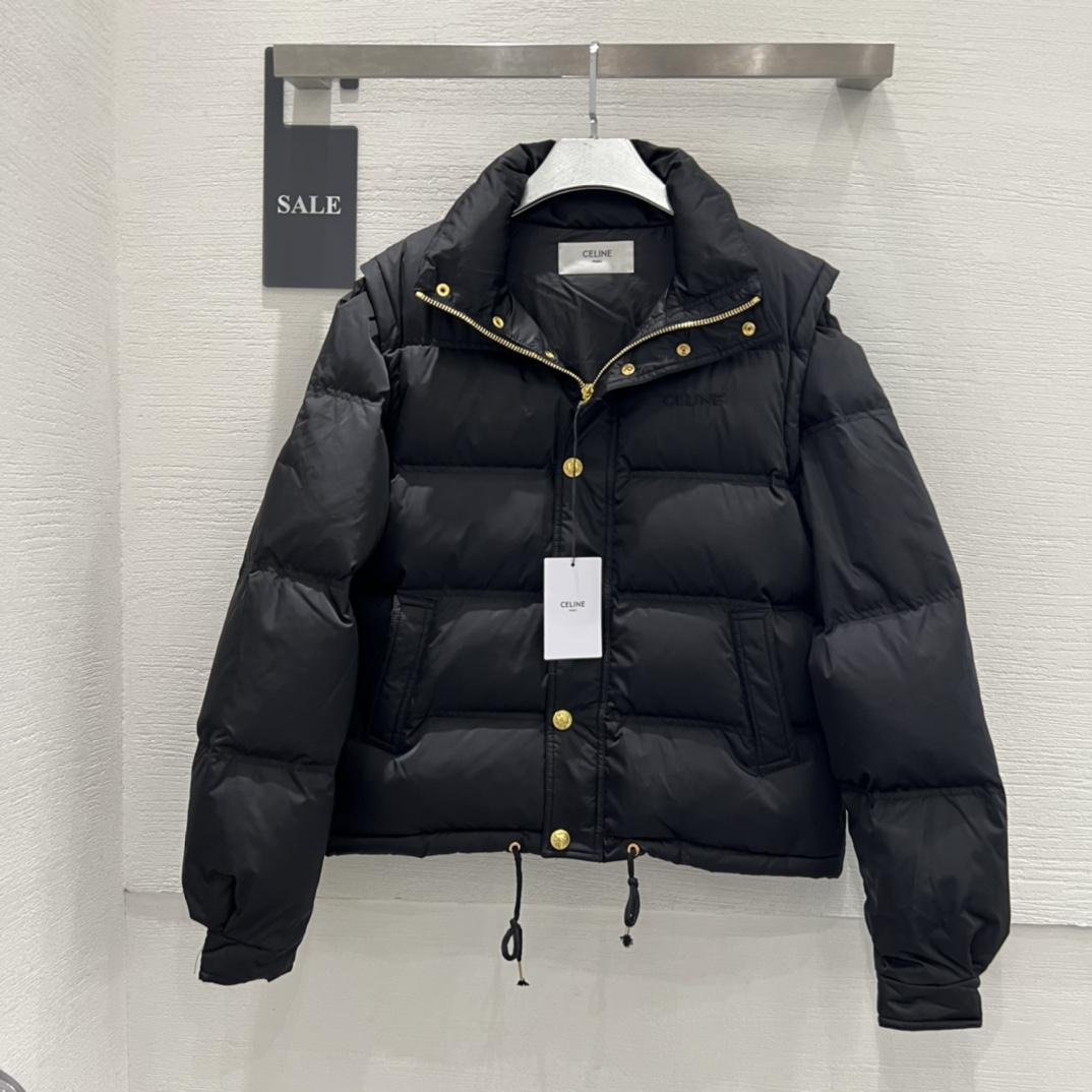 Celine Quilted Celine Jacket In LiGhtweight Matte Nylon  - DesignerGu