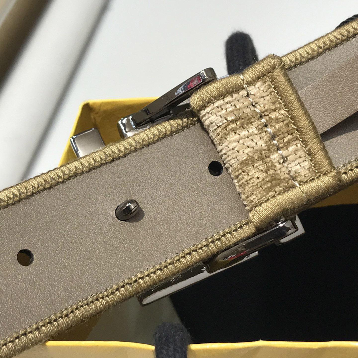 Fendi FF Jacquard Fabric Belt - DesignerGu