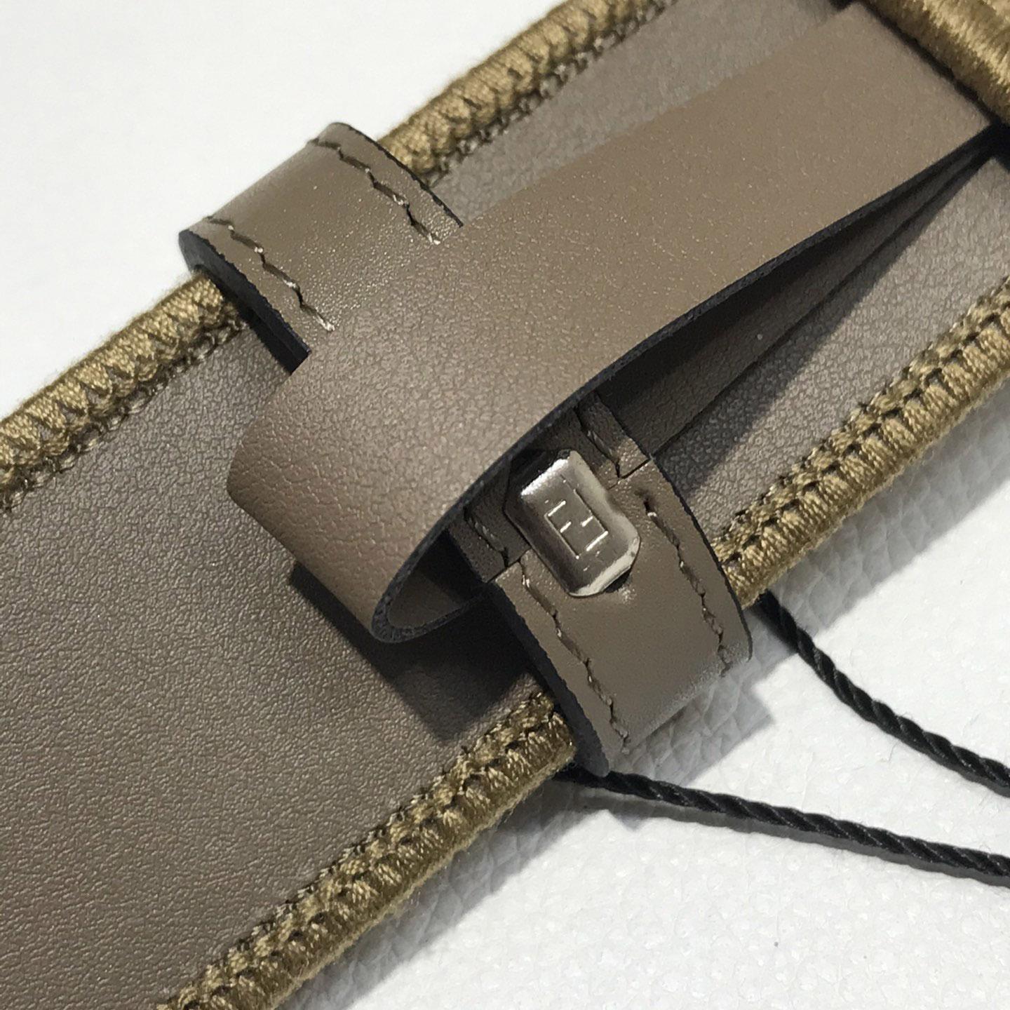 Fendi FF Jacquard Fabric Belt - DesignerGu