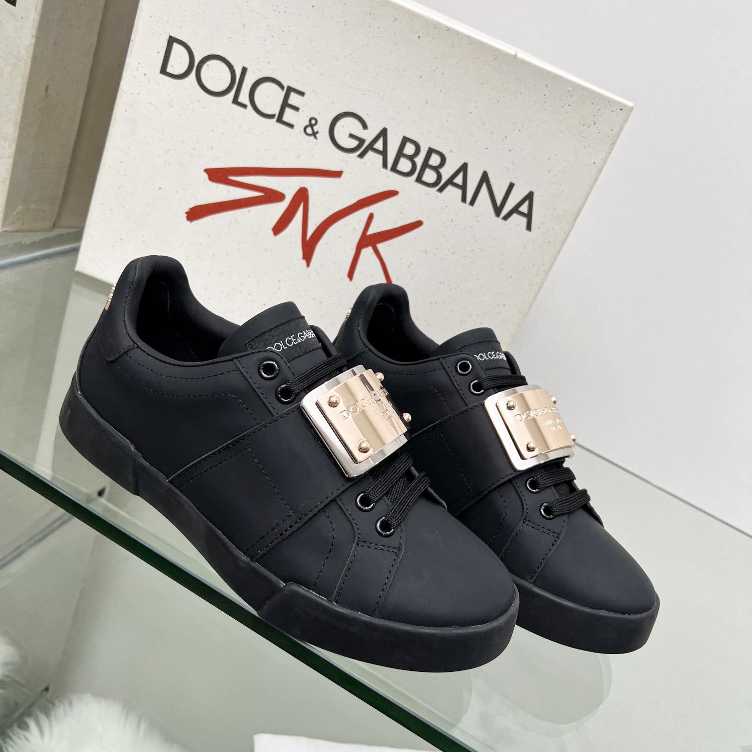 Dolce & Gabbana Portofino Leather Sneakers - DesignerGu