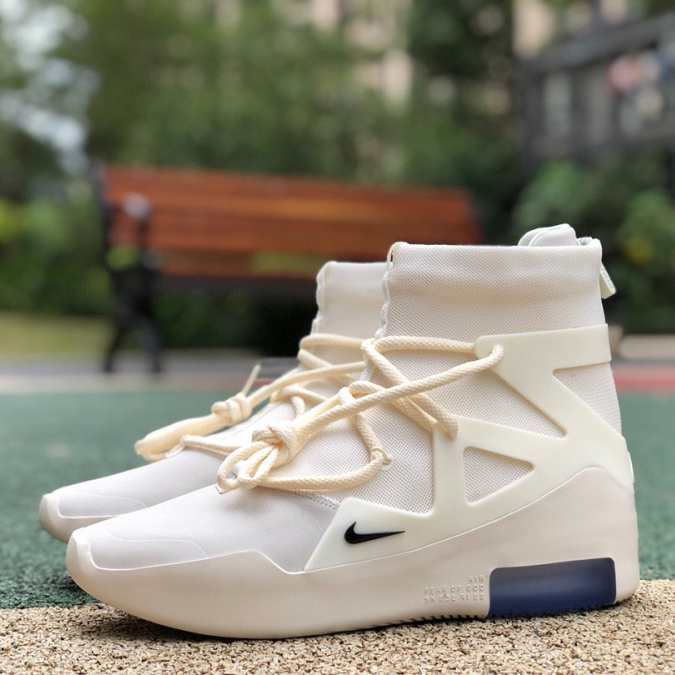 Nike Air Fear Of God 1 Sail Sneakers      AR4237-100 - DesignerGu