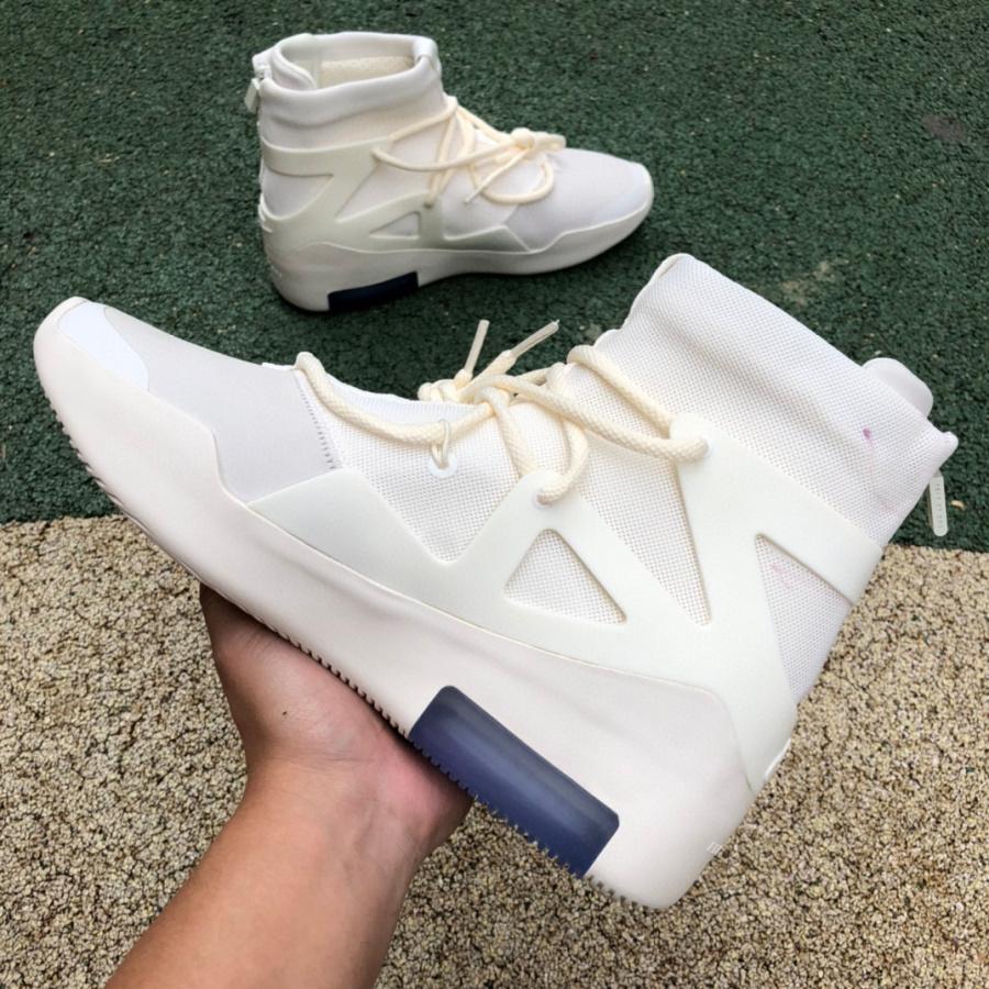 Nike Air Fear Of God 1 Sail Sneakers      AR4237-100 - DesignerGu