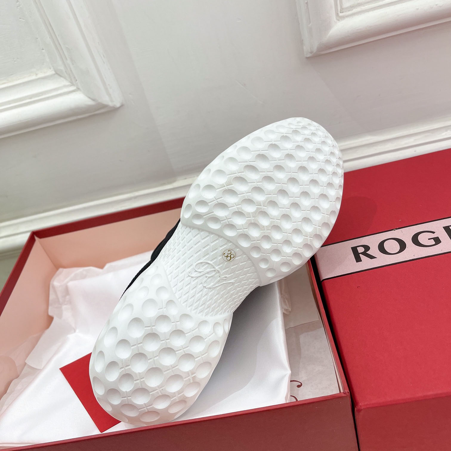 Roger Vivier Viv Run Moonlight Sneaker - DesignerGu