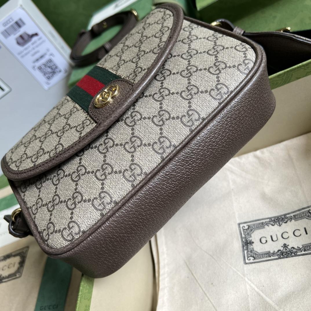 Gucci Ophidia Mini GG Shoulder Bag(23-17-7cm)    - DesignerGu