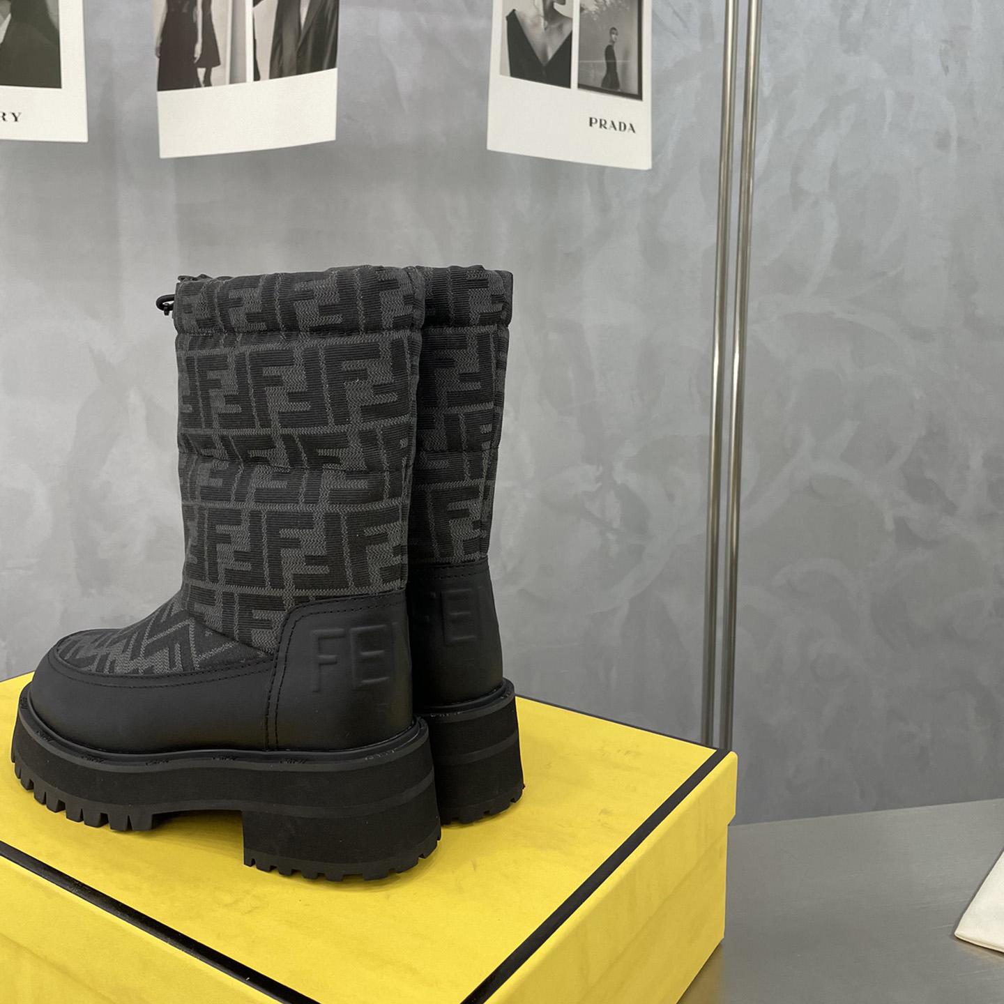 Fendi Force Black Leather Boots - DesignerGu