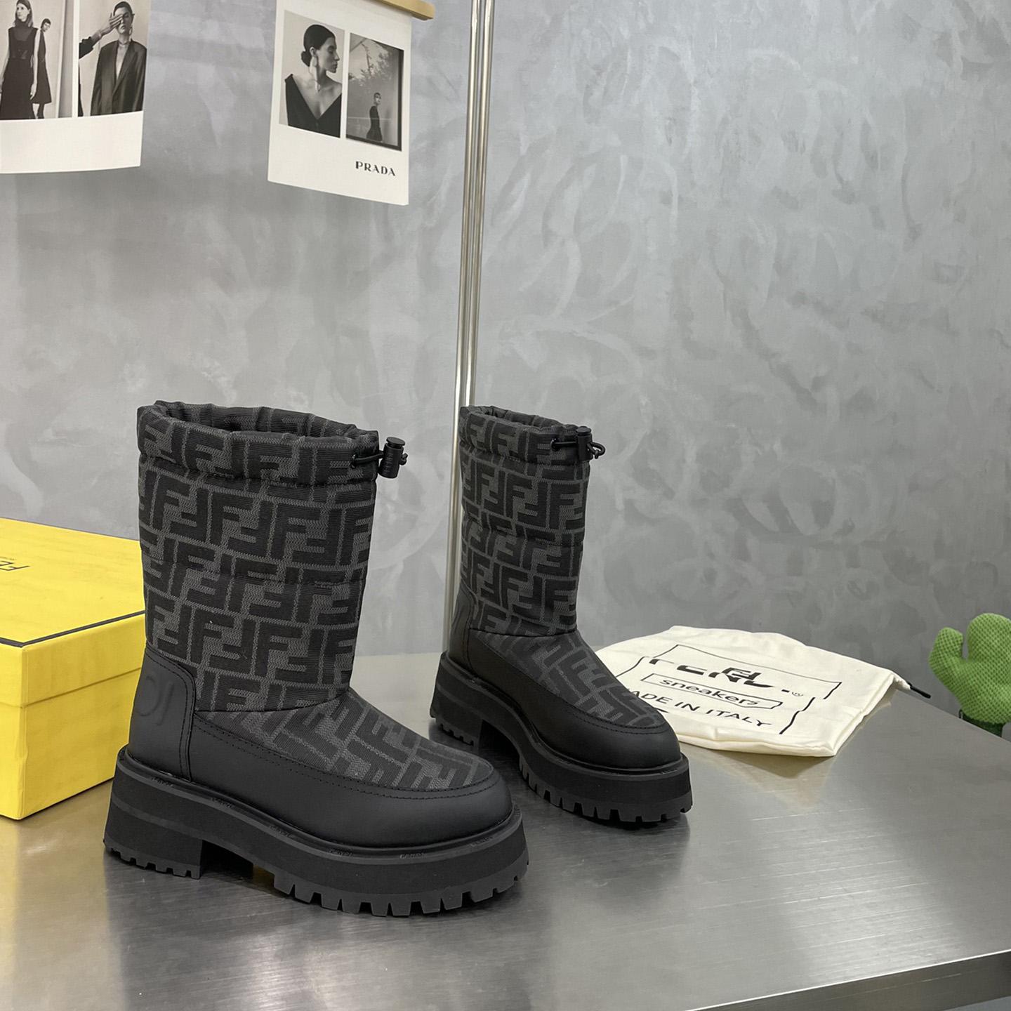 Fendi Force Black Leather Boots - DesignerGu