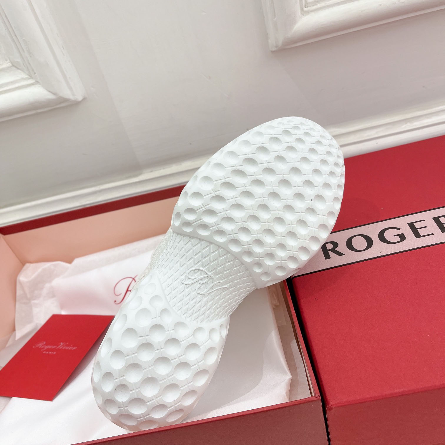 Roger Vivier Viv Run Moonlight Sneaker - DesignerGu