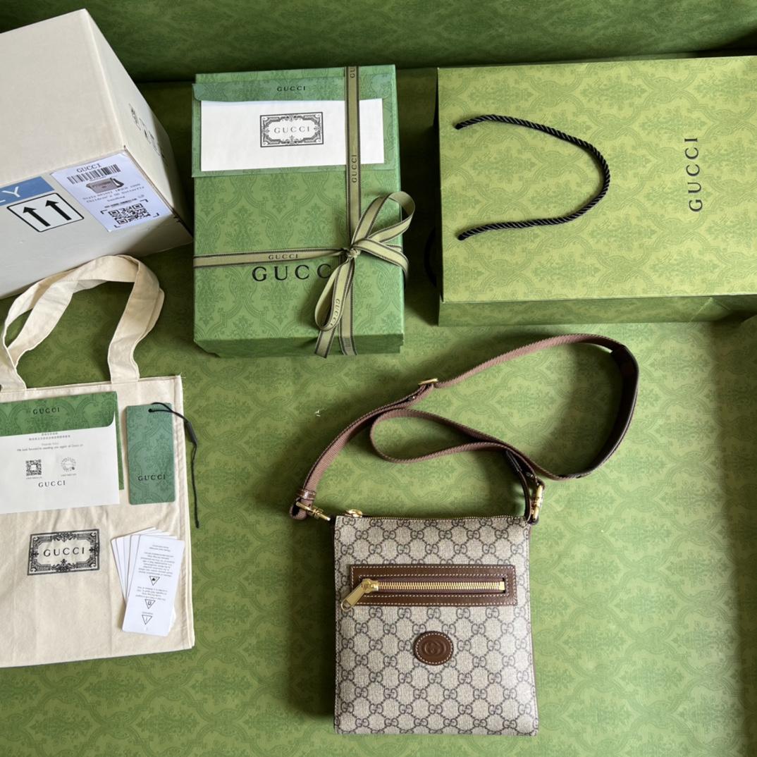 Gucci GG Supreme Messenger Bag(21-23.5-4.5cm)   - DesignerGu