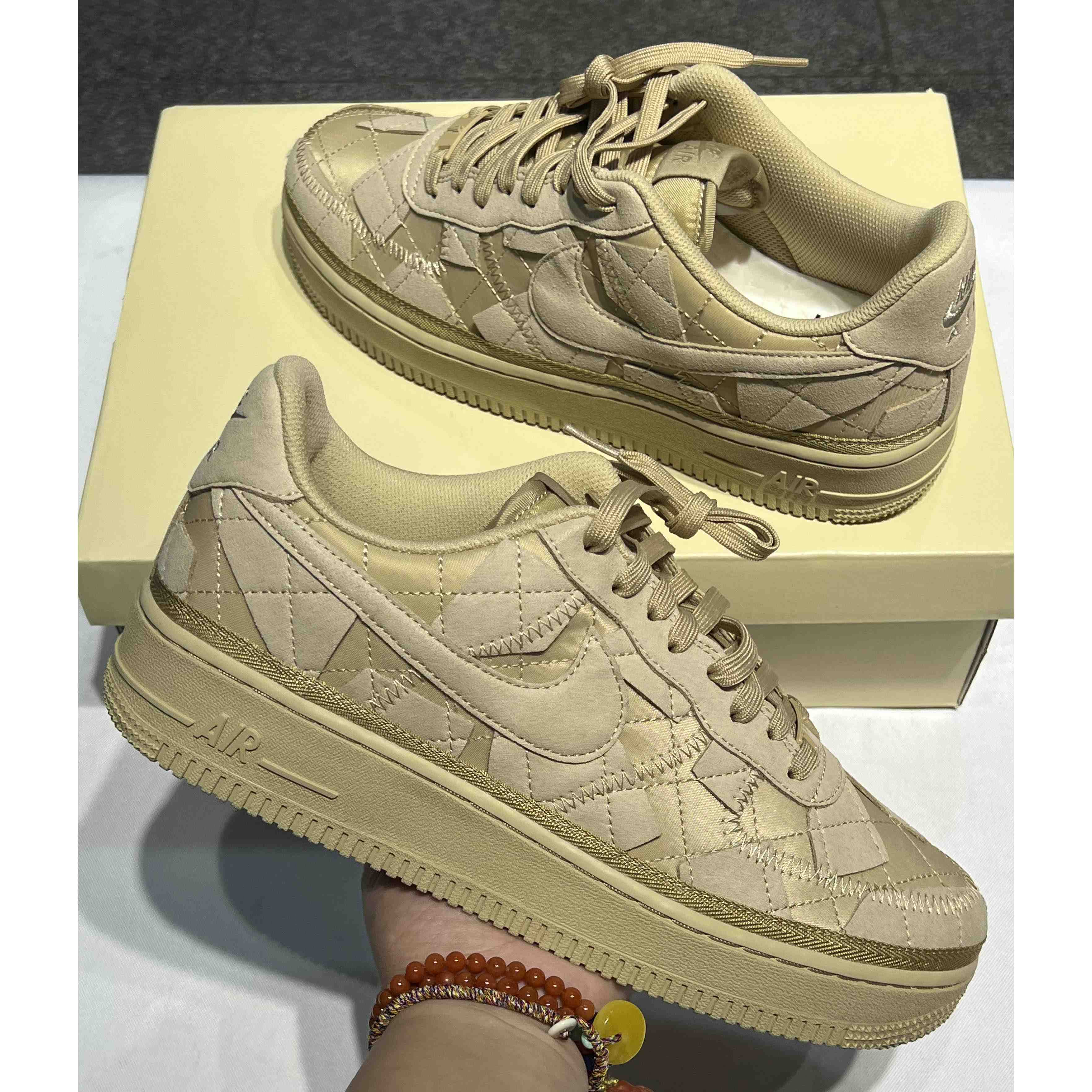 Billie Eilish x Nike Air Force 1 Low “Mushroom” Sneaker     DQ4137-200 - DesignerGu