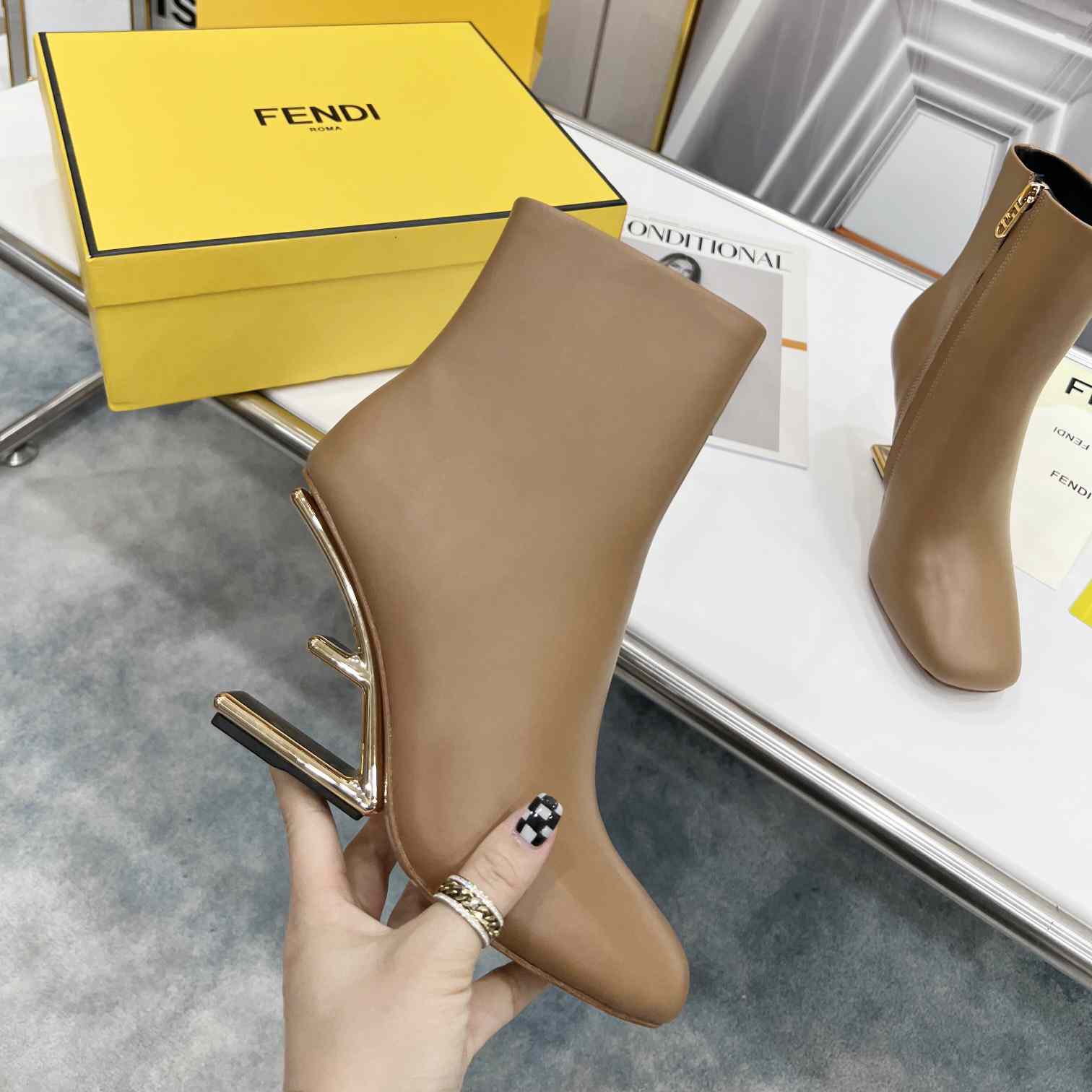 Fendi First High-Heeled Boots - DesignerGu