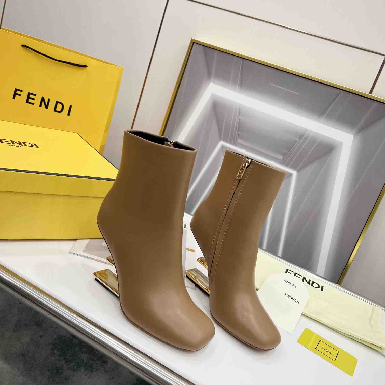 Fendi First High-Heeled Boots - DesignerGu