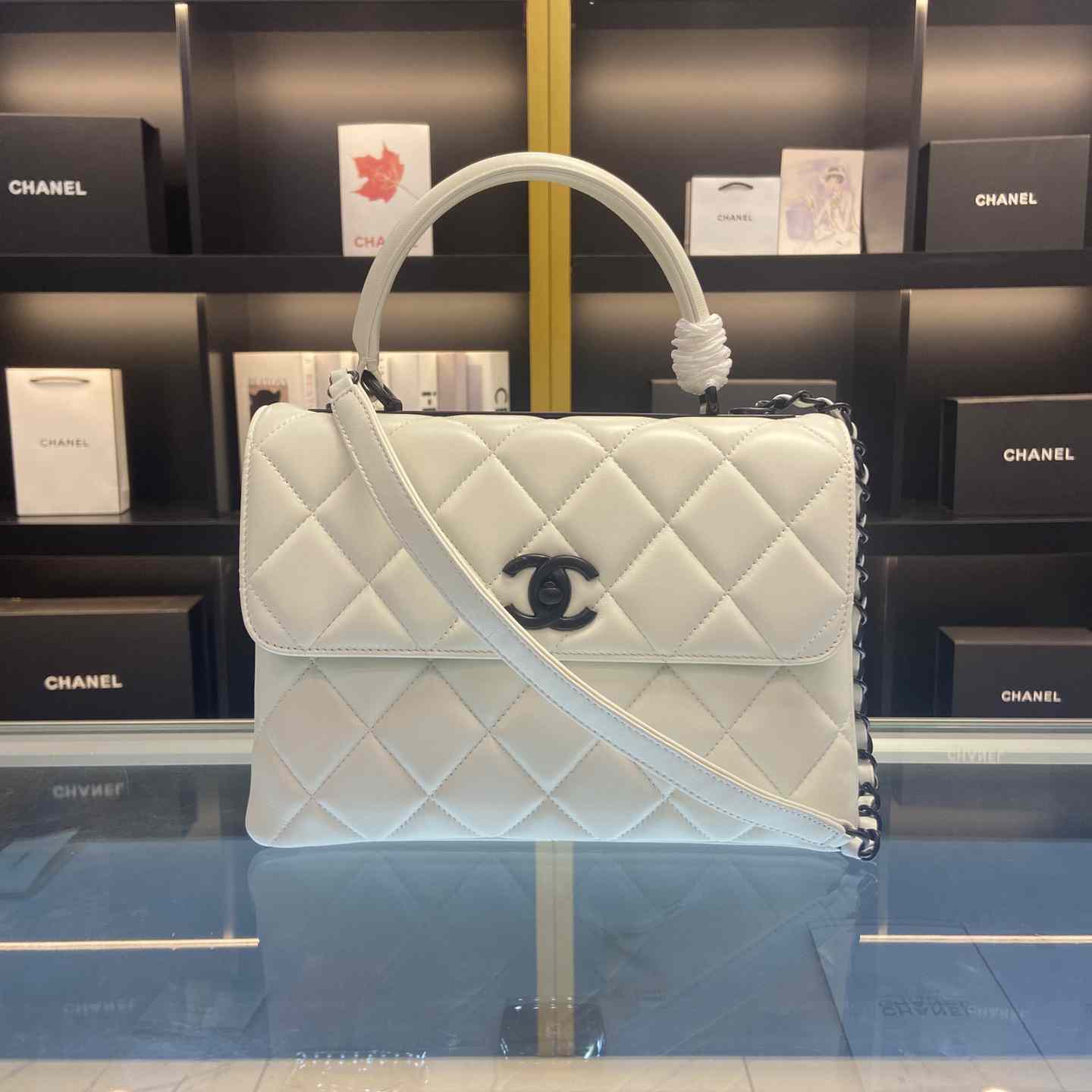 Chanel Flap Bag With Top Handle(25-12-17cm) - DesignerGu