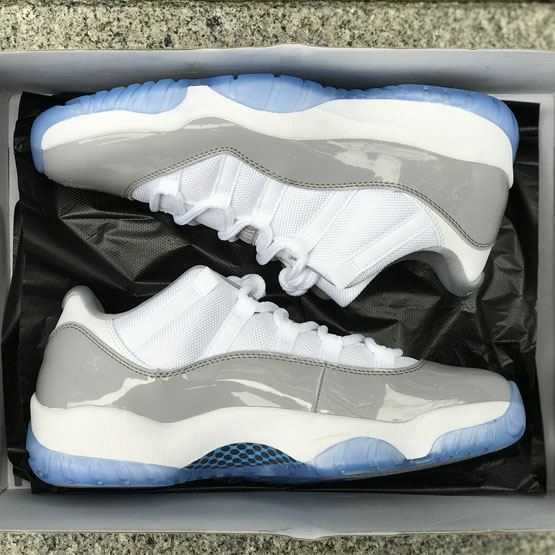 Air Jordan 11 Low “Cement Grey Sneakers    AV2187-140 - DesignerGu