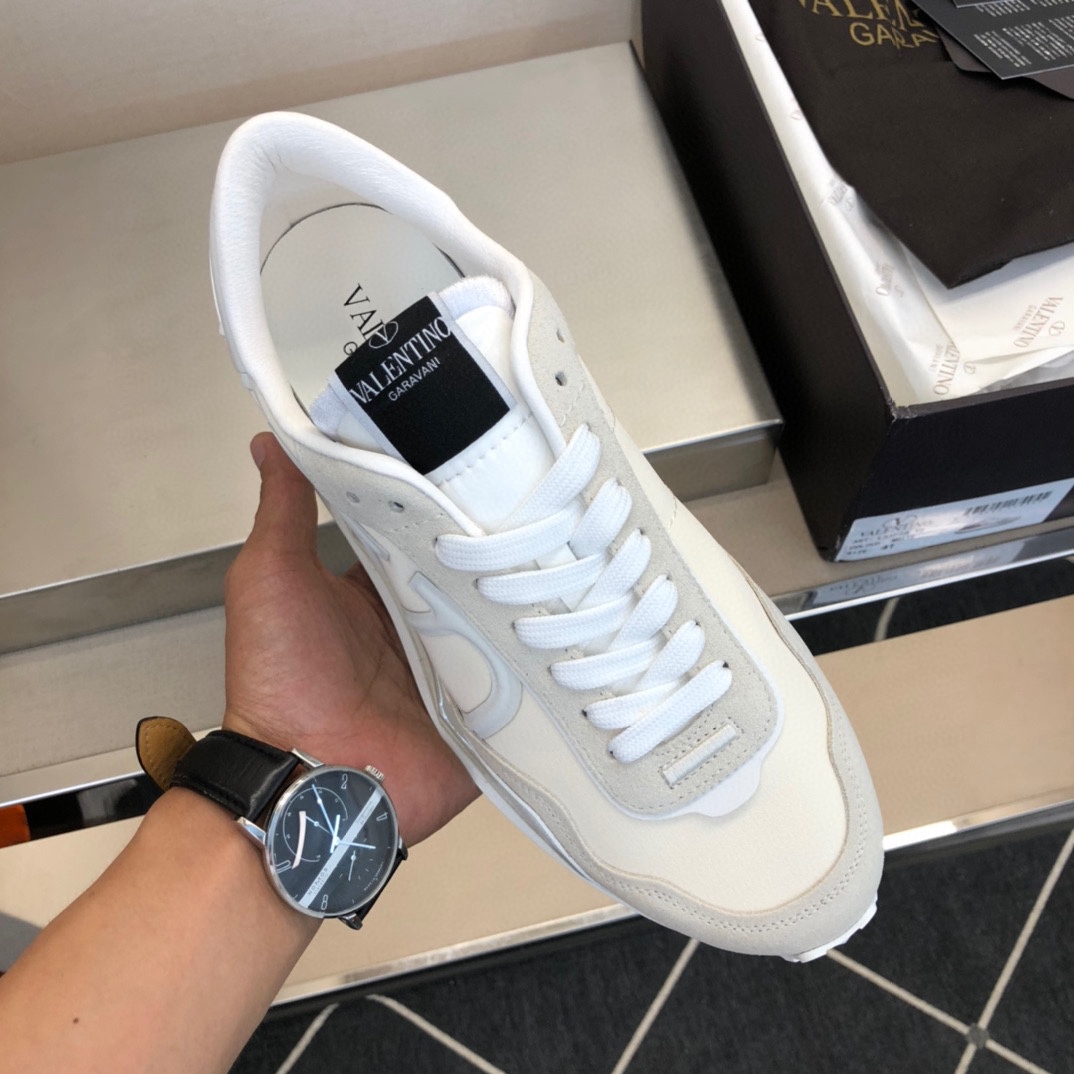 Valenti Netrunner Fabric And Suede Sneaker - DesignerGu