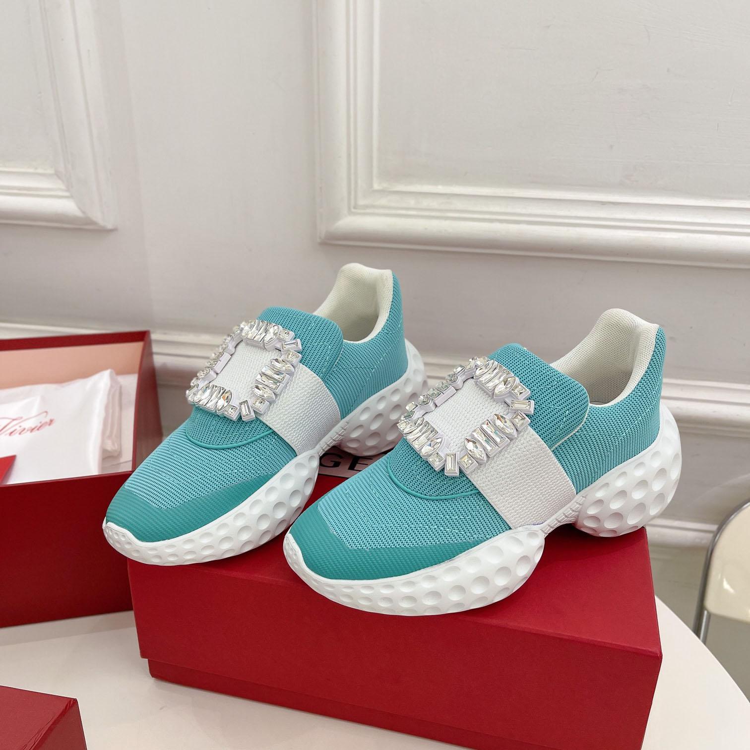 Roger Vivier Viv Run Moonlight Sneaker - DesignerGu