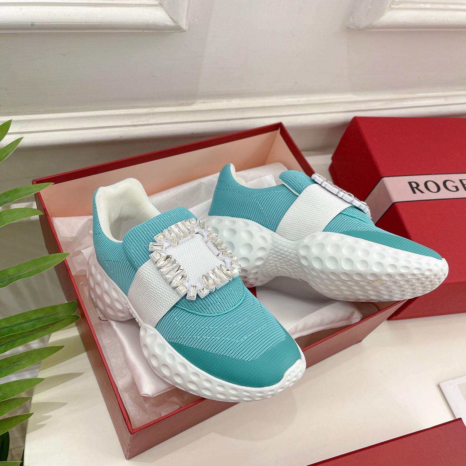 Roger Vivier Viv Run Moonlight Sneaker - DesignerGu