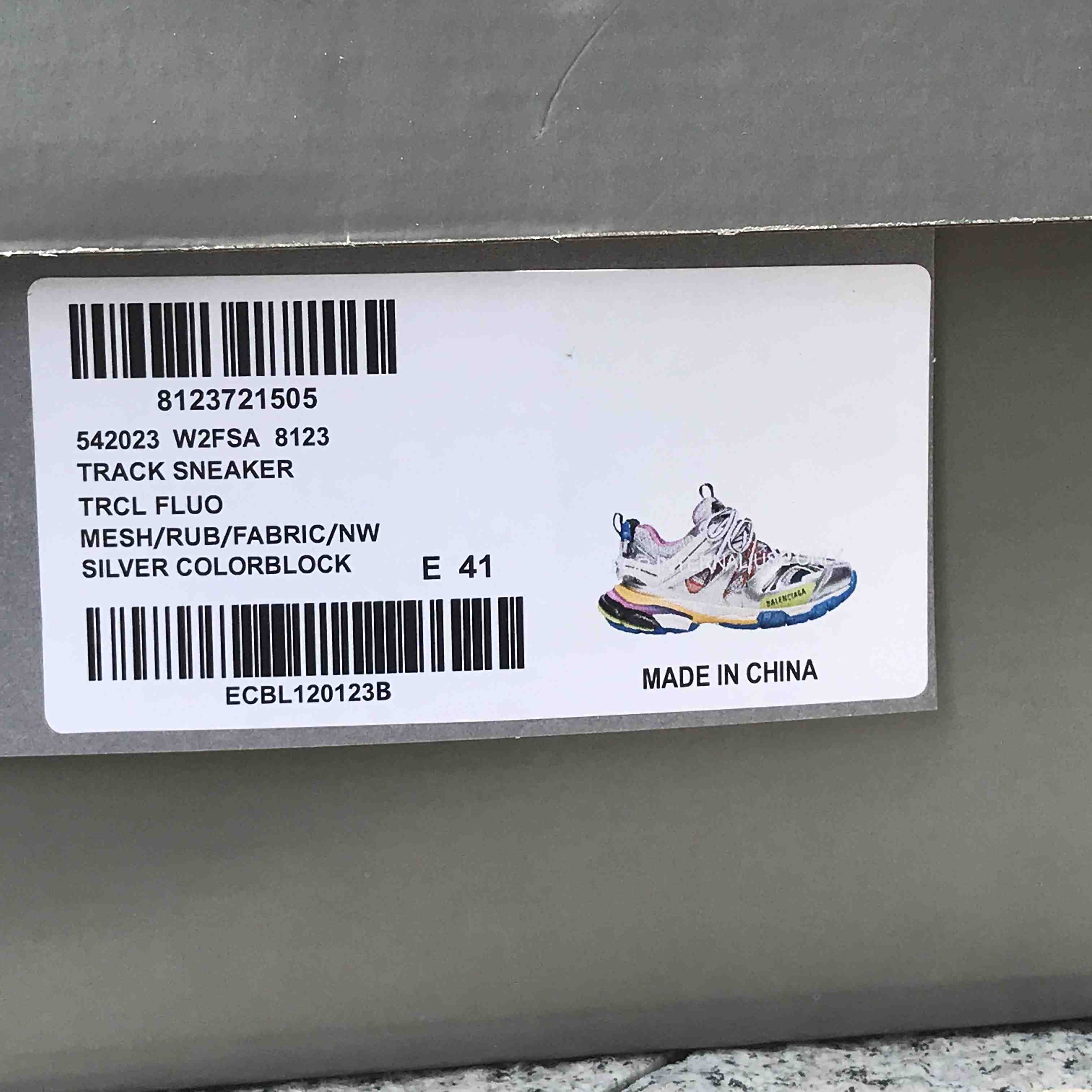 Balenciaga Track Sneaker In Silver - DesignerGu