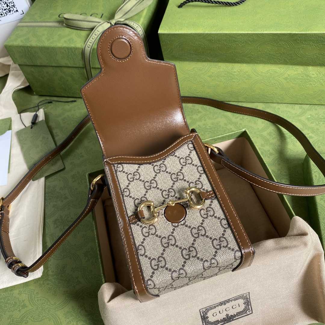 Gucci Horsebit 1955 Mini Bag(11.5-17-4CM) - DesignerGu