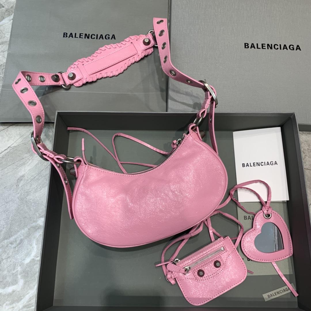 Balenciaga Women's Le Cagole XS Shoulder Bag In Pink(26-12-6cm) - DesignerGu