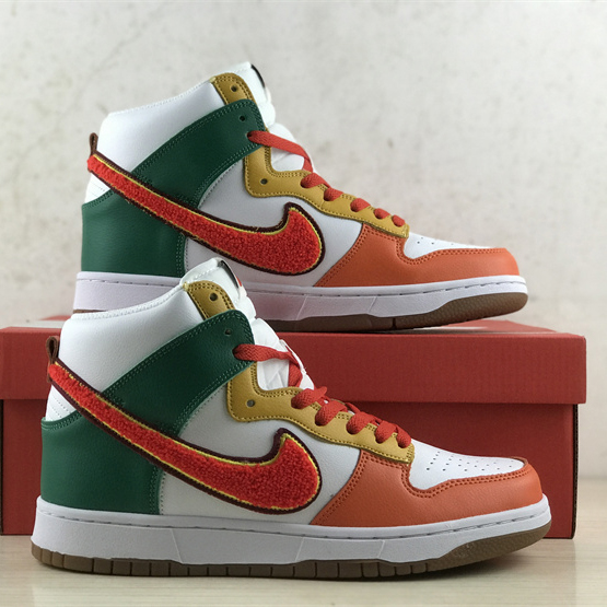 Nike Dunk High University “Chenille Swoosh” Sneakers     DR8805-100 - DesignerGu