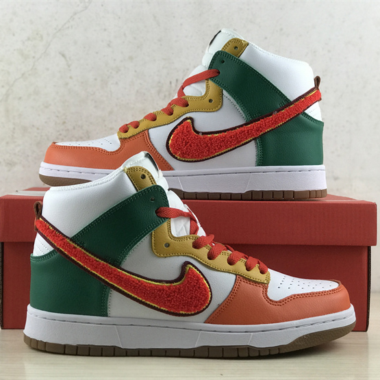 Nike Dunk High University “Chenille Swoosh” Sneakers     DR8805-100 - DesignerGu