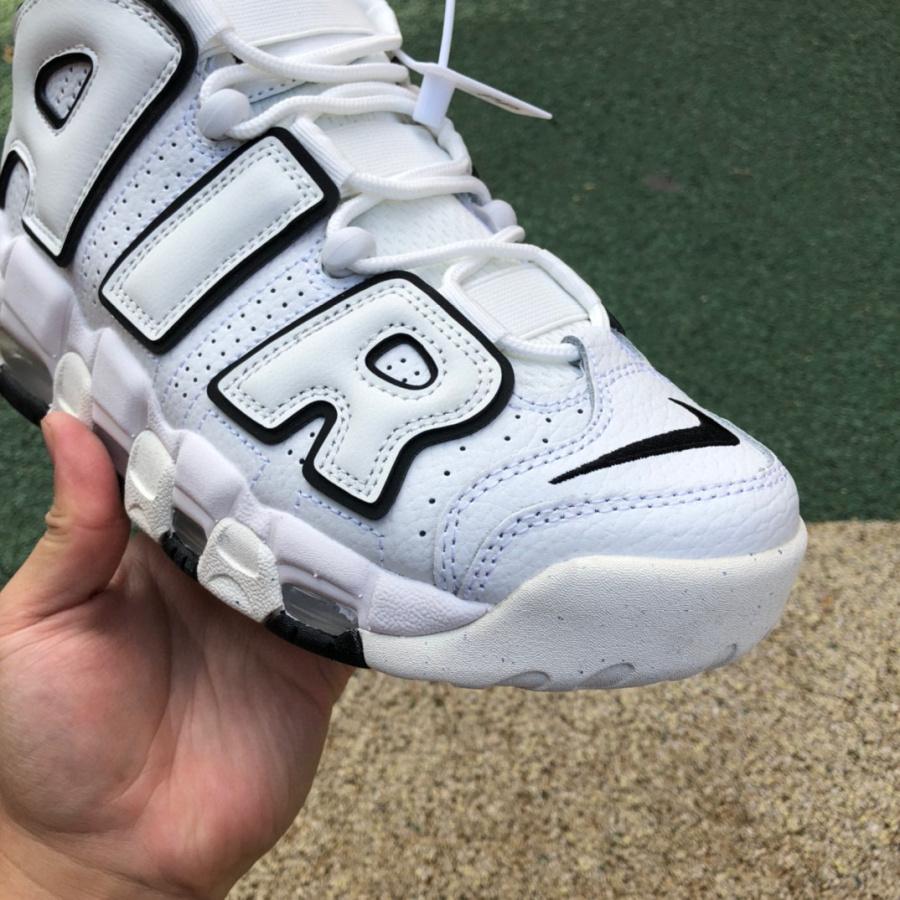 Nike Air More Uptempo White Black Sneaker    917593-100 - DesignerGu