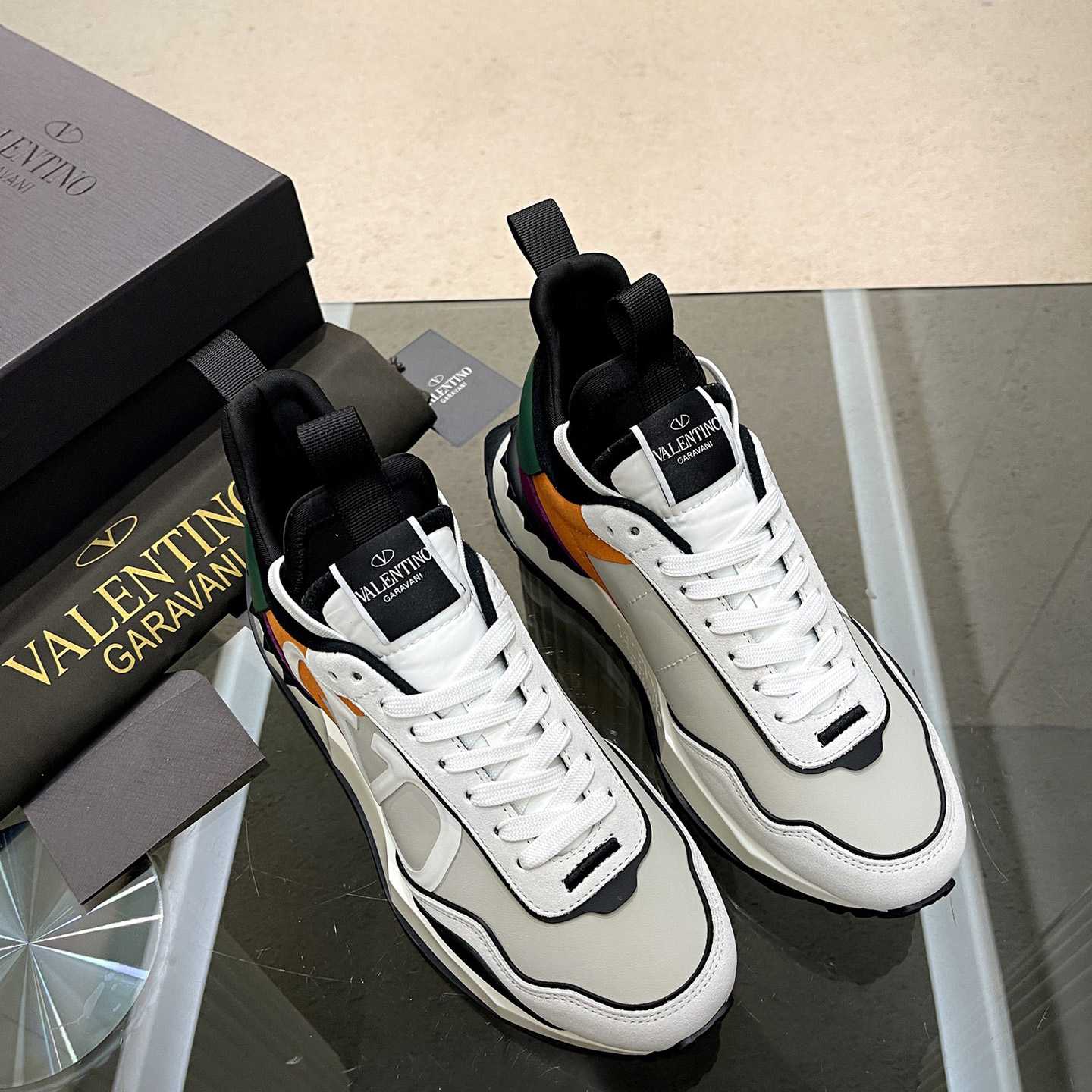 Valenti Netrunner Fabric And Suede Sneaker - DesignerGu