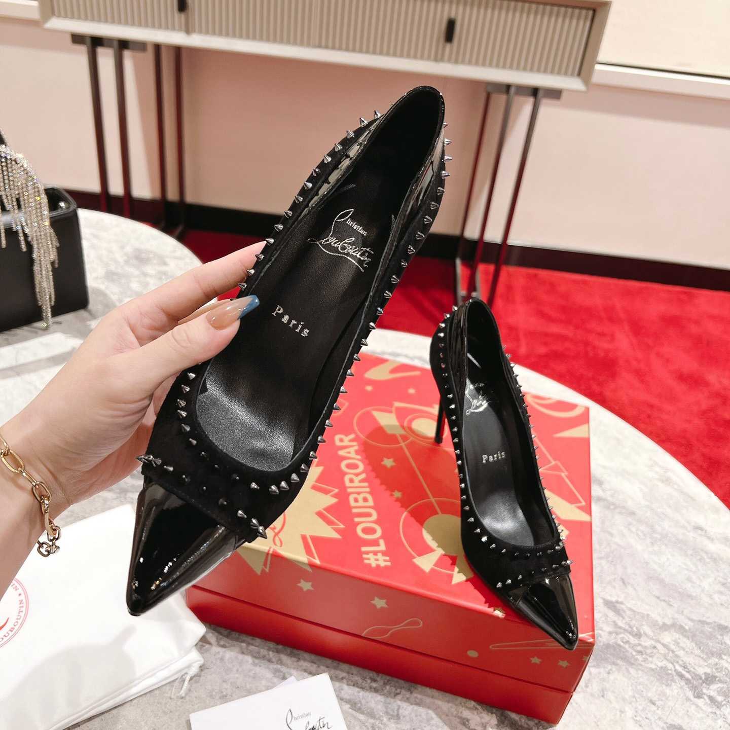 Christian Louboutin Duvette Spikes Pump   100mm - DesignerGu