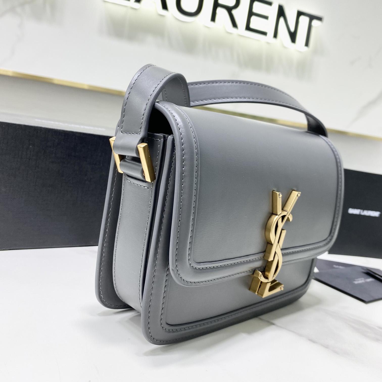 Saint Laurent Solferino Small Satchel In Box Saint Laurent Leather(19-13-5cm) - DesignerGu