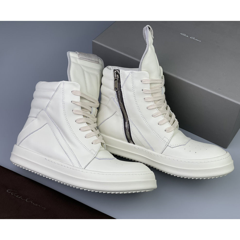 Rick Owens Geobasket High Top Sneakers - DesignerGu