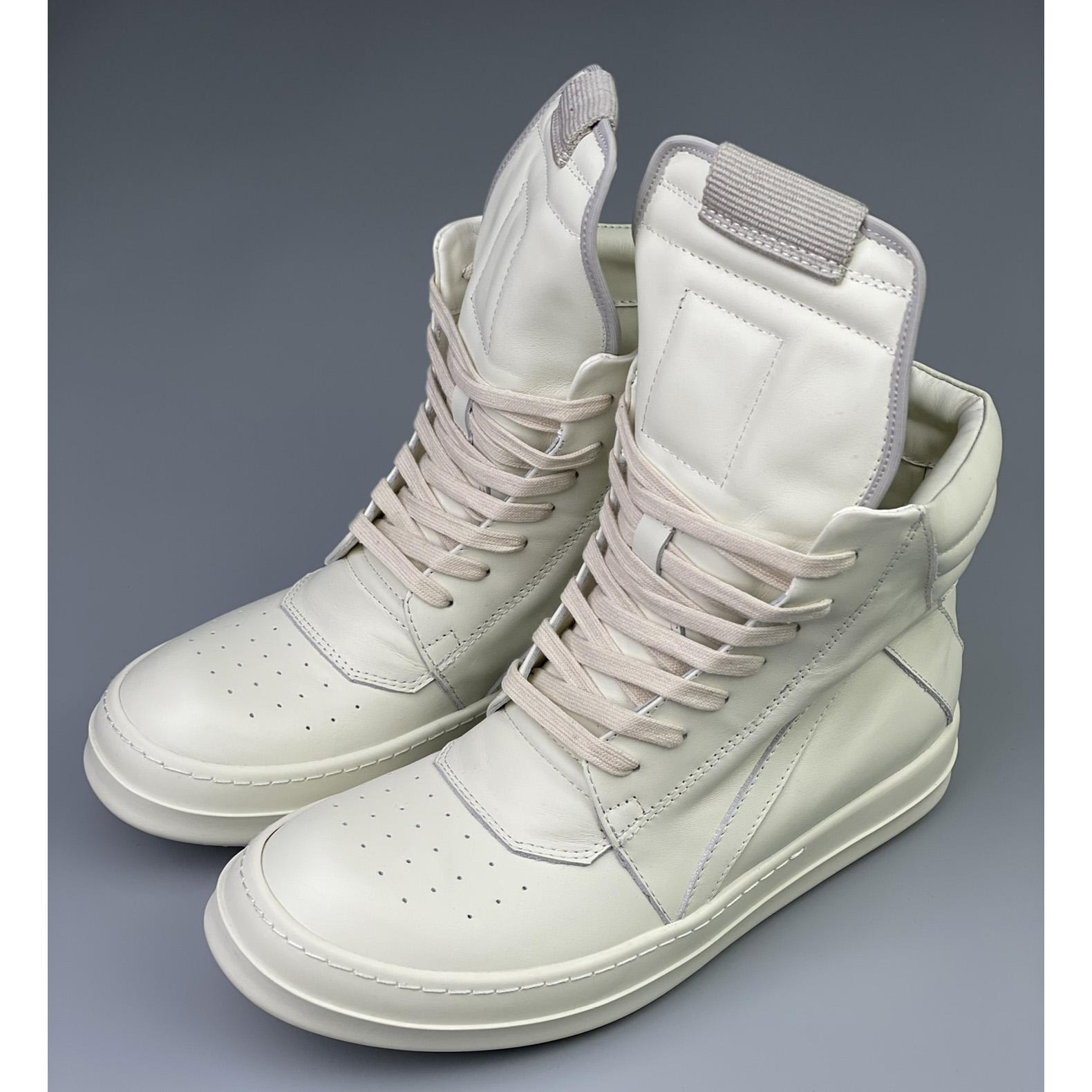 Rick Owens Geobasket High Top Sneakers - DesignerGu