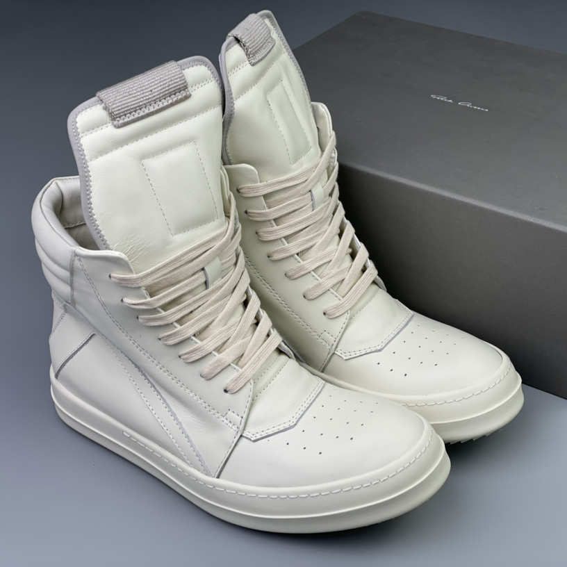 Rick Owens Geobasket High Top Sneakers - DesignerGu