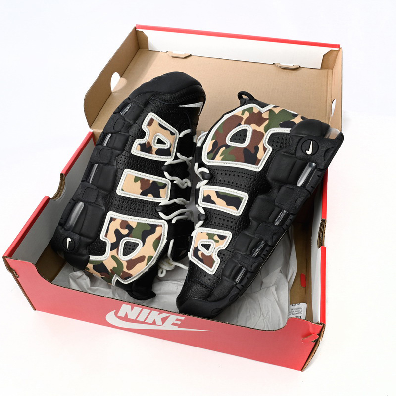 Nike Air More Uptempo Camouflage Colour Sneaker     CJ6122-001 - DesignerGu