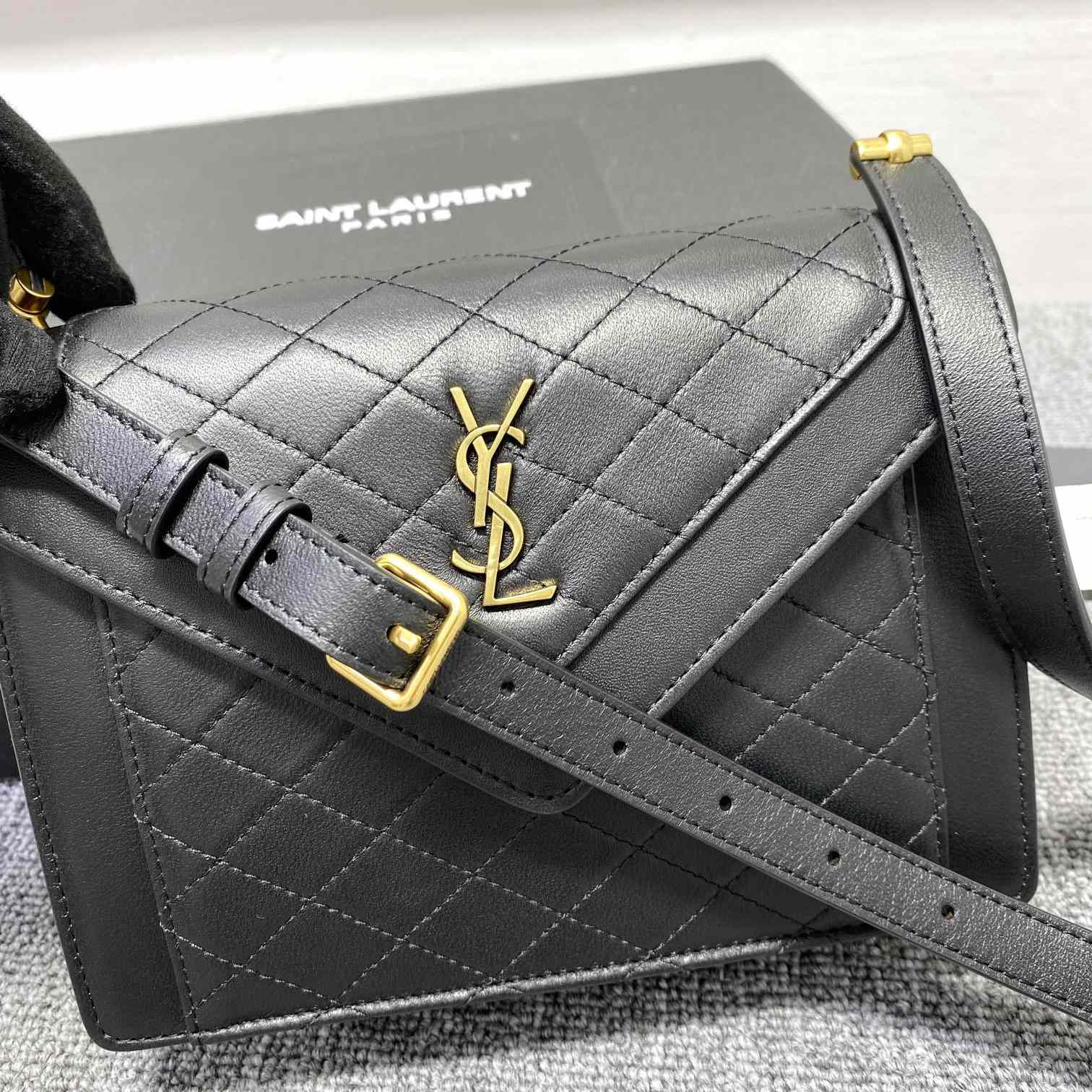 Saint Laurent Gaby Mini Satchel In Quilted Lambskin - DesignerGu