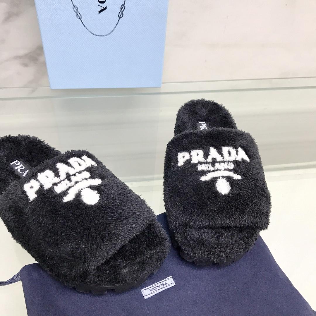 Prada Terry Cloth Slides - DesignerGu