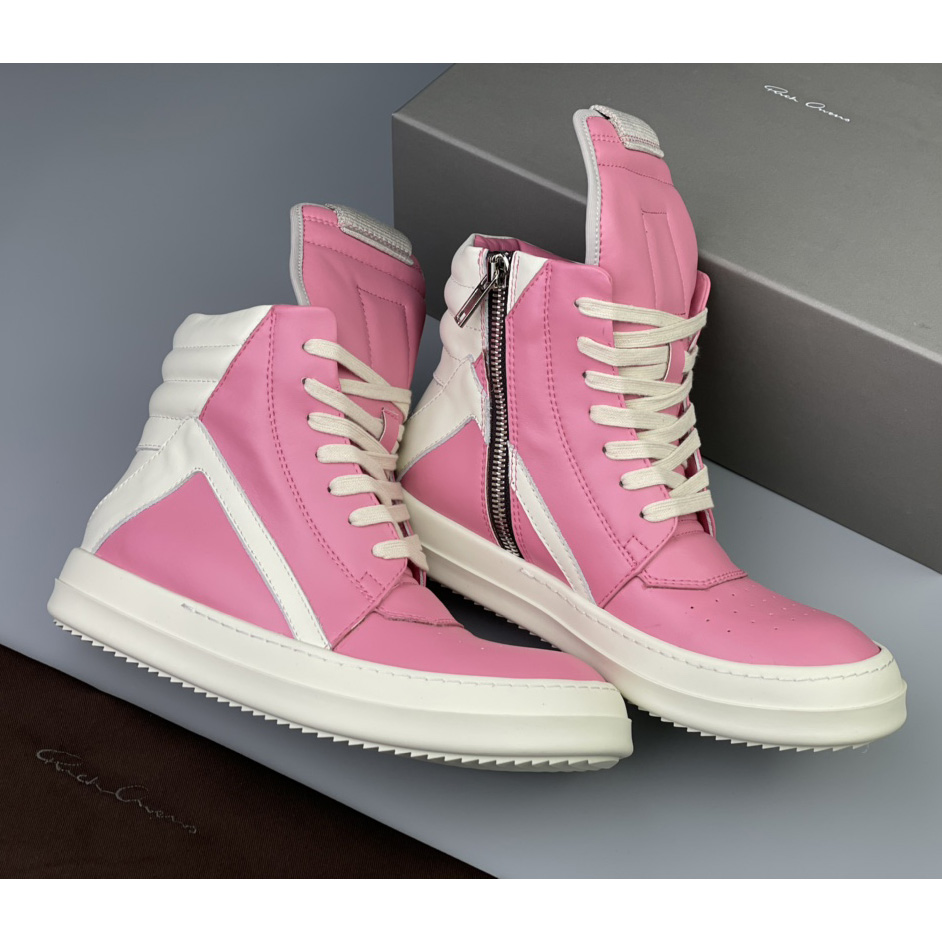 Rick Owens Geobasket High Top Sneakers - DesignerGu