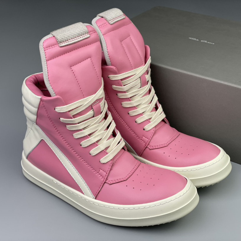 Rick Owens Geobasket High Top Sneakers - DesignerGu