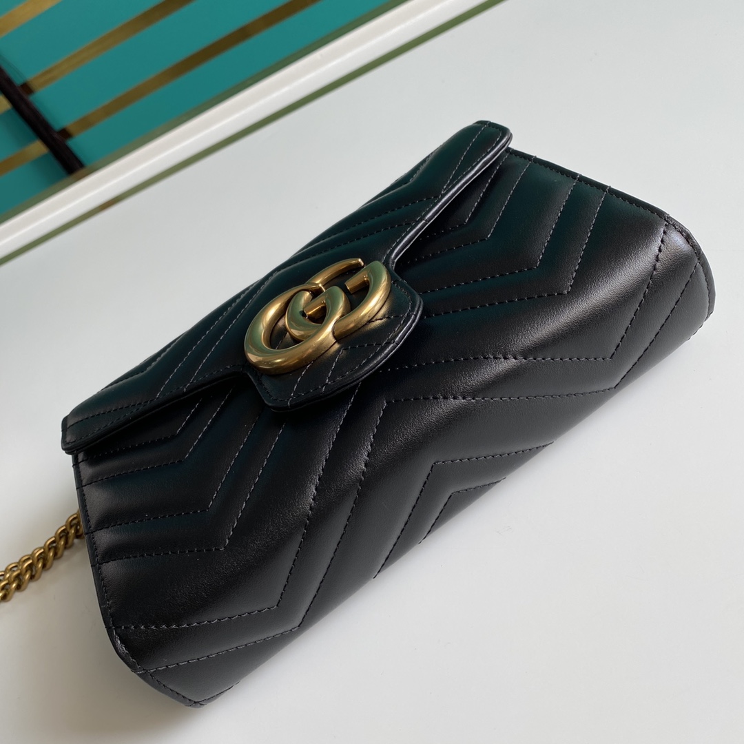 Gucci Leather Shoulder Bag(20-13-6cm)   474575 - DesignerGu