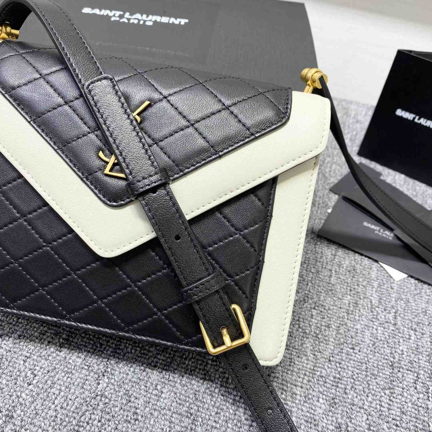 Saint Laurent Gaby Mini Satchel In Quilted Lambskin - DesignerGu